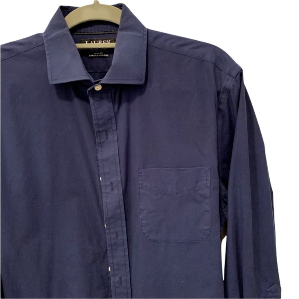 Navy Ralph Lauren Black Label Dress Shirt - Picture 4 of 6